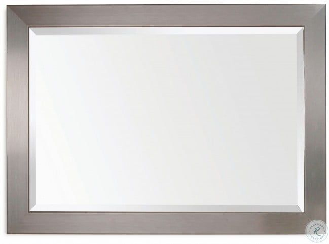 Stainless Brushed Chrome Wall Mirror From Bassett Mirror Regarding Polished Chrome Wall Mirrors (View 1 of 15)