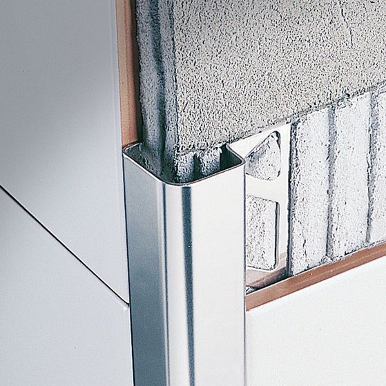 Stainless Steel Edge Trim – Roundcorner Re – Profilitec – For Tiles Intended For Cut Corner Edge Wall Mirrors (View 2 of 15)