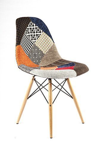 Stilnovo The Ansgar Side Chair, Patchwork/wood | Kitchen & Dining Inside Ansgar Accent Mirrors (View 11 of 15)