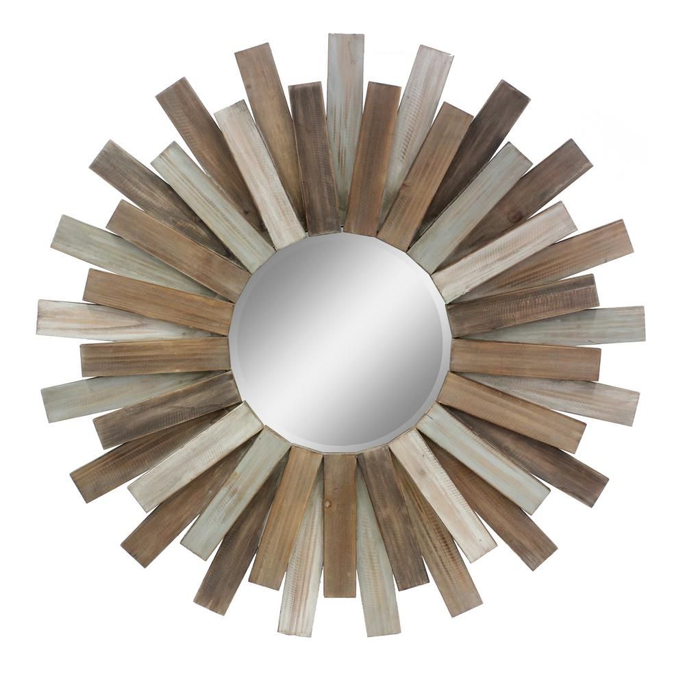 Stonebriar Collection Wooden Sunburst Decorative Mirror Sb 6138a – The Within Birksgate Sunburst Accent Mirrors (View 13 of 15)