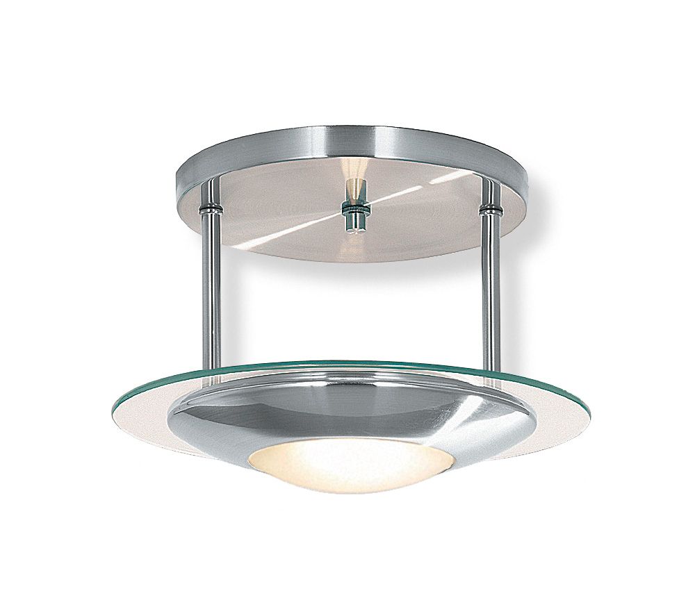 Suspended Button Ceiling Light Satin Chrome – Bi8607 Sc Within Ceiling Hung Satin Chrome Wall Mirrors (View 5 of 15)