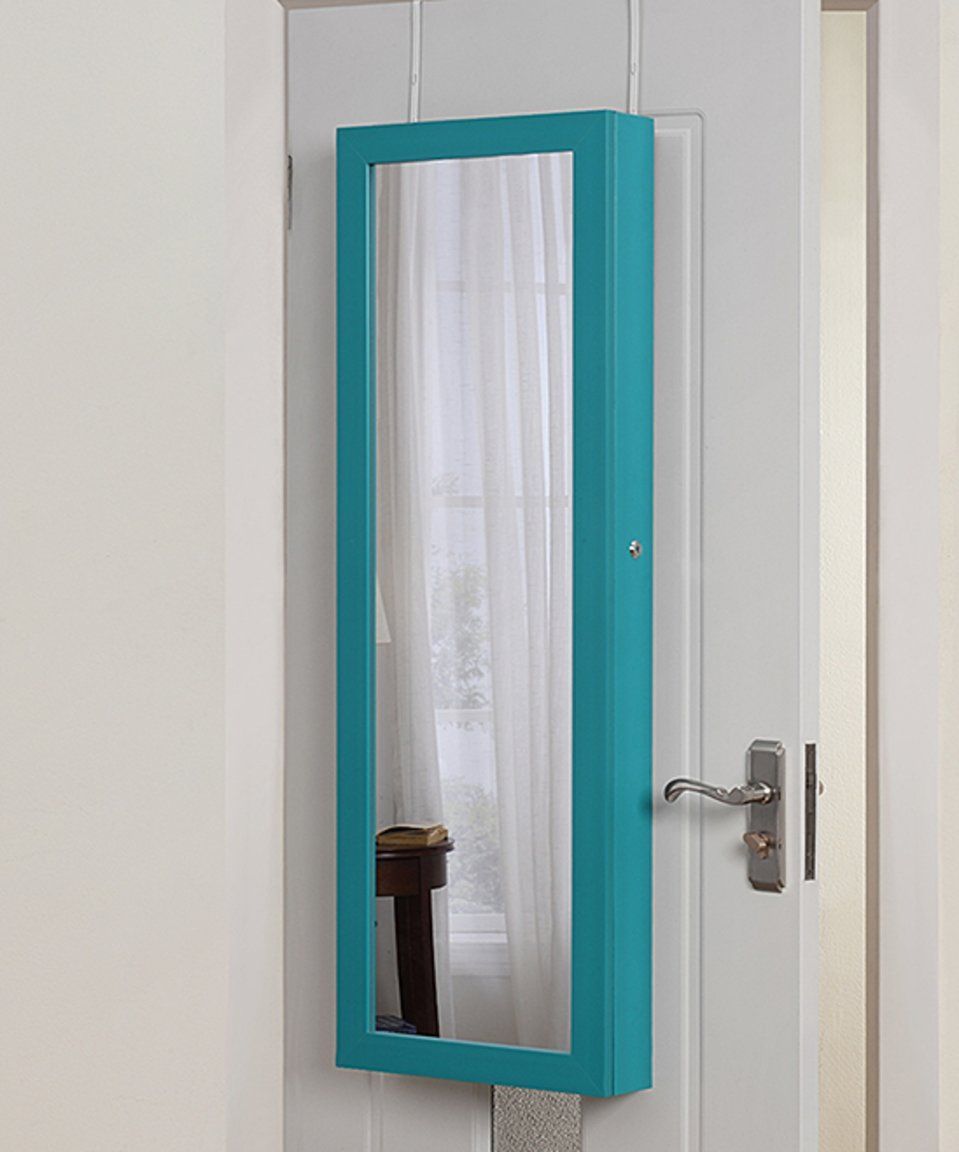Take A Look At This Turquoise Dorothy Mirror Over The Door Storage With Hallas Wall Organizer Mirrors (View 14 of 15)