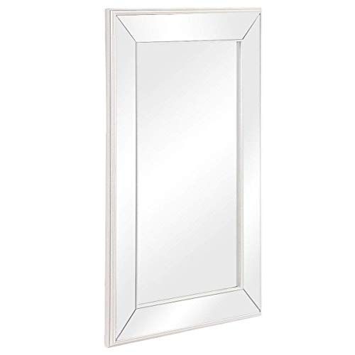Tangkula Large Flat Framed Wall Mounted Mirror, Beveled Vanity Mirror With Square Frameless Beveled Vanity Wall Mirrors (View 5 of 15)