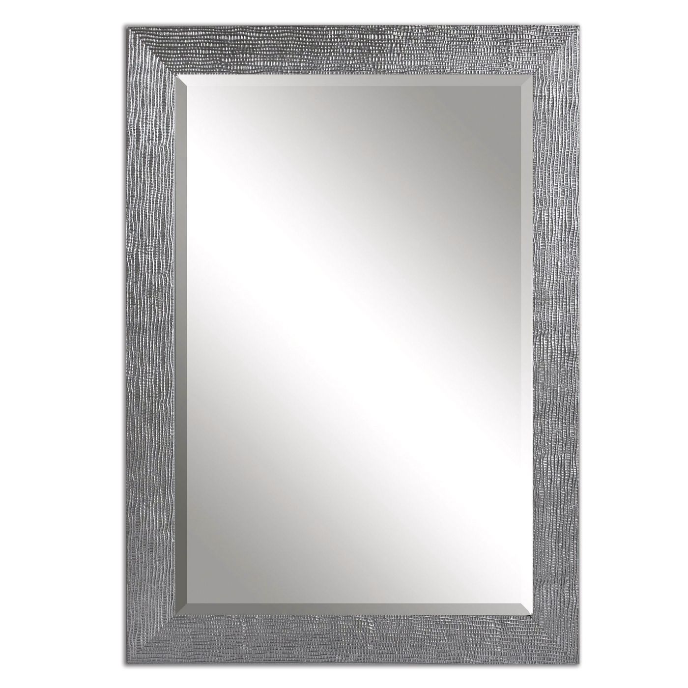 Tarek Contemporary Silver Beaded Frame Mirror 14604 For Silver Beaded Square Wall Mirrors (View 5 of 15)