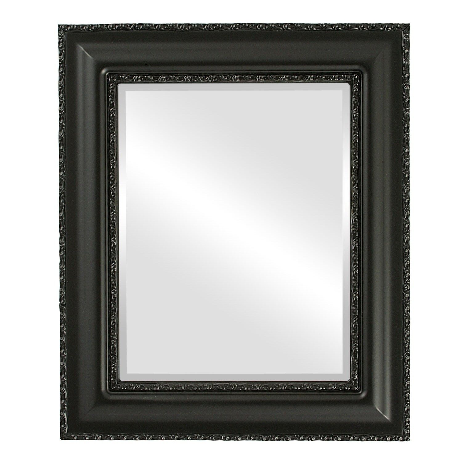 The Oval And Round Mirror Store Somerset Framed Rectangle Mirror In Inside Matte Black Metal Oval Wall Mirrors (View 15 of 15)