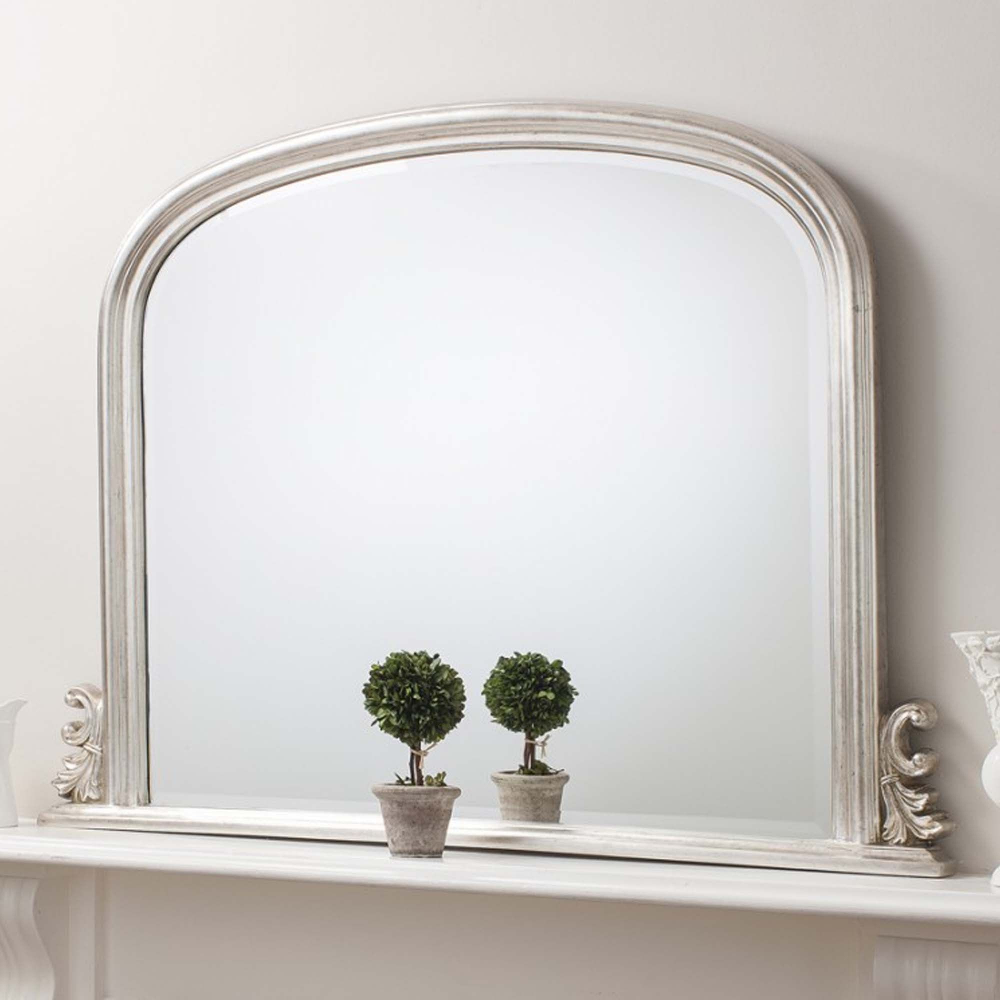 Thornby Mirror Silver | Wall Mirrors | Overmantle Mirrors Throughout Silver Decorative Wall Mirrors (View 7 of 15)