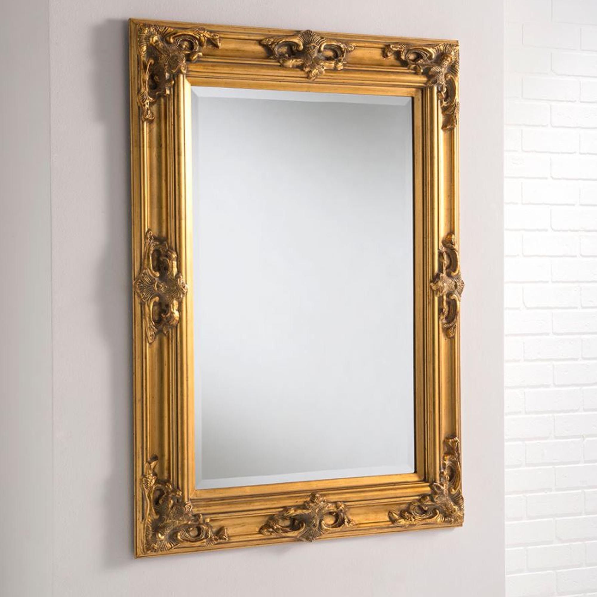 Tuscany Antique French Style Gold Wall Mirror | Homesdirect365 With Regard To Antiqued Glass Wall Mirrors (View 4 of 15)