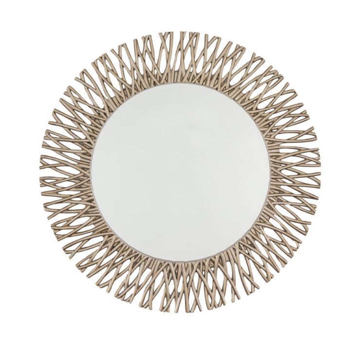 Twiga Antique Brass Mirror – Luxury Interior Designer Homewareik With Regard To Leaf Post Sunburst Round Wall Mirrors (View 13 of 15)