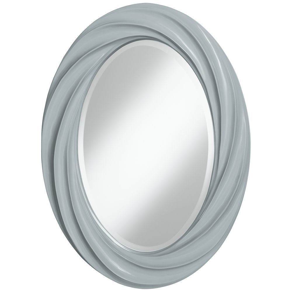 Uncertain Gray 30" High Oval Twist Wall Mirror – Style # 3w535 X8994 Throughout High Wall Mirrors (View 11 of 15)