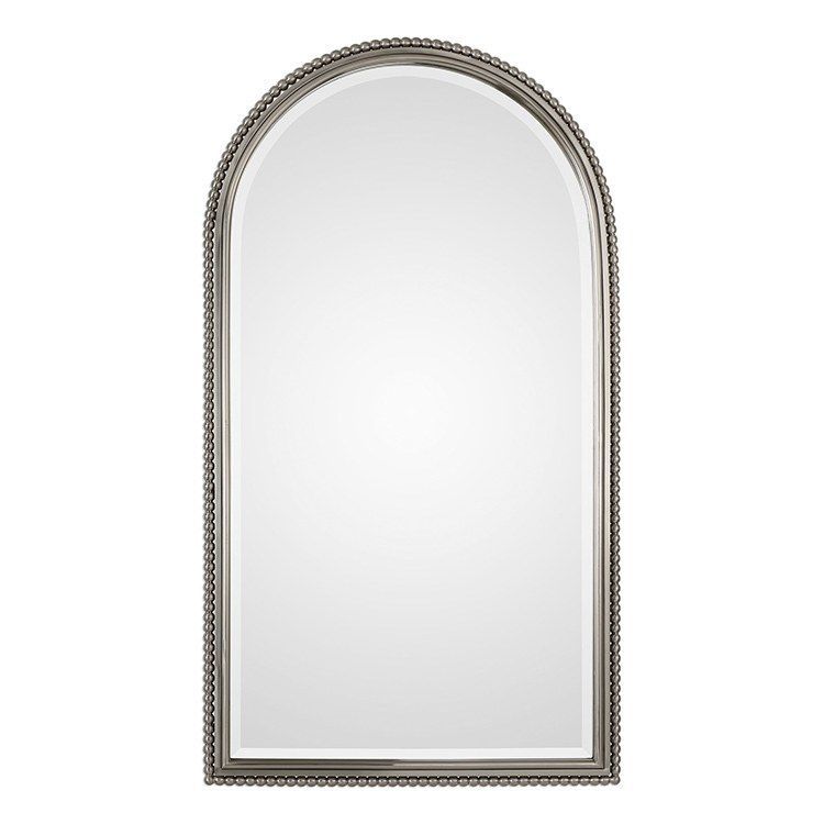 Uttermost 09374 Sherise Arch Wall Mirror | Arch Mirror, Brushed Nickel With Polished Nickel Rectangular Wall Mirrors (View 12 of 15)