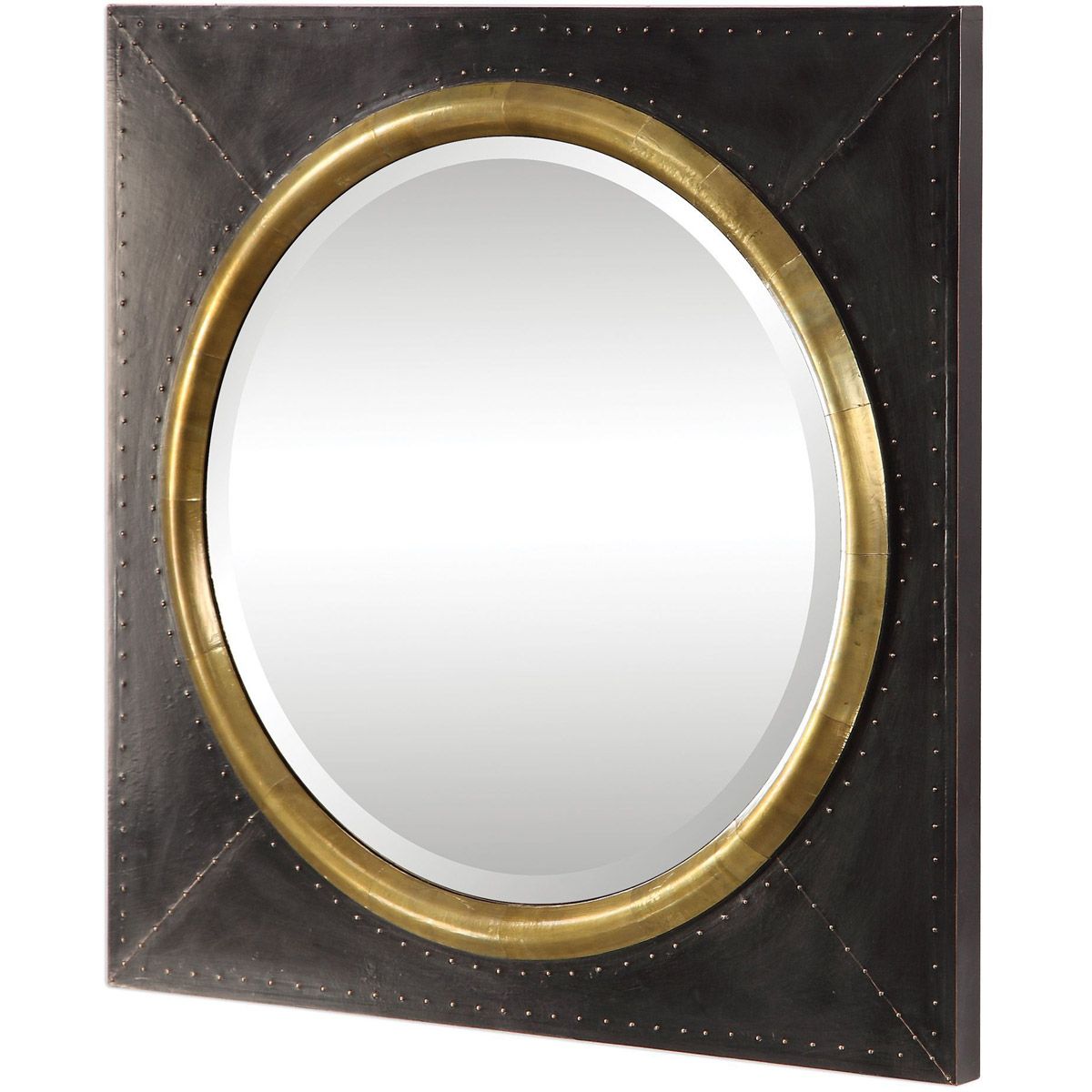 Uttermost 09453 Tallik Wall Mirror Oxidized Dark Bronze And Tarnished Throughout Copper Bronze Wall Mirrors (View 12 of 15)