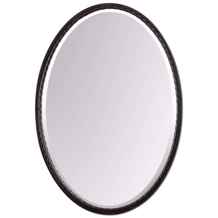 Uttermost Casalina Oil Rubbed Bronze 22" X 32" Wall Mirror – #y1427 Throughout Oil Rubbed Bronze Oval Wall Mirrors (View 8 of 15)