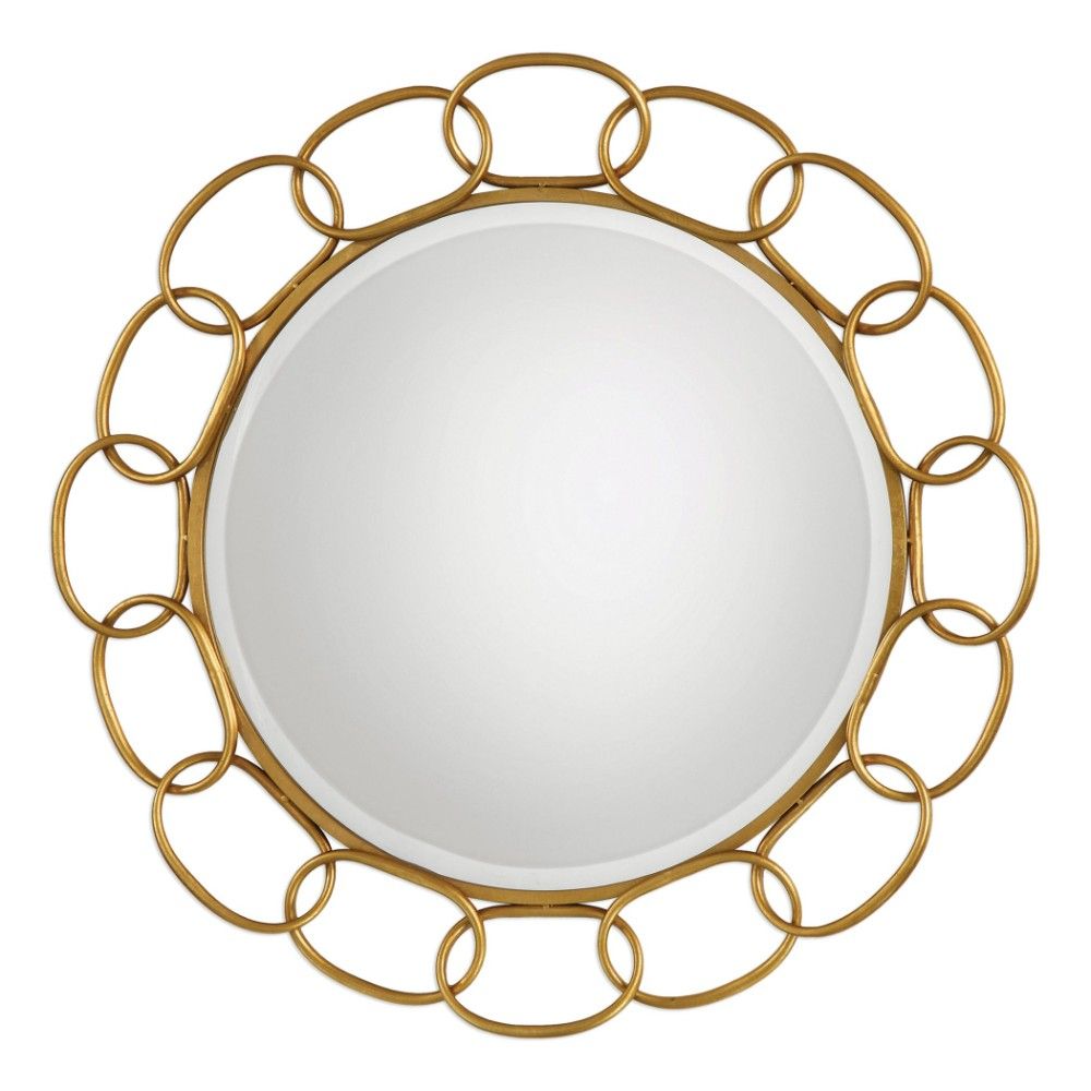 Uttermost Circulus Gold Round Mirror With Regard To Round Metal Luxe Gold Wall Mirrors (View 7 of 15)