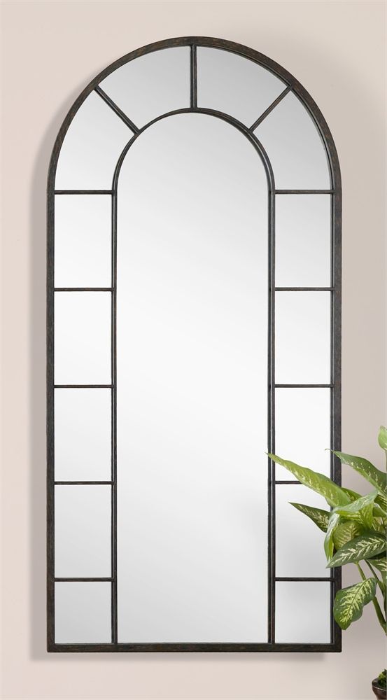 Uttermost Dillingham Black Arch Mirror | Arch Mirror, Mirror Wall For Matte Black Arch Top Mirrors (View 1 of 15)