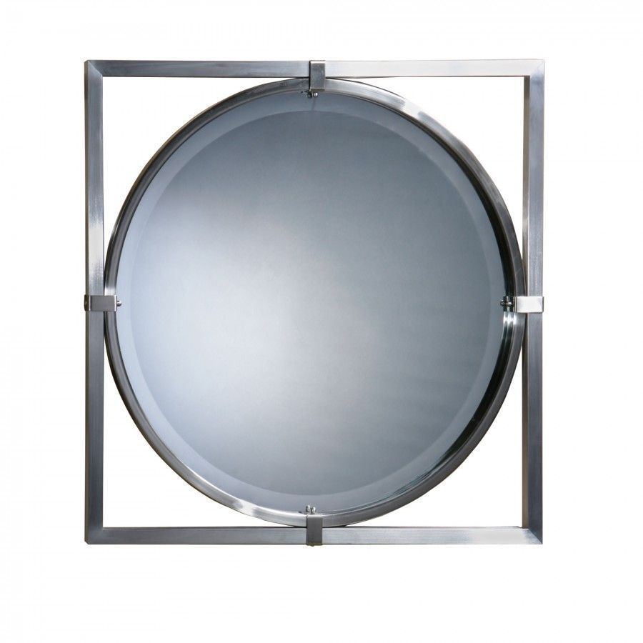 Uttermost Kagami Beveled Mirror In Brushed Nickel – 01053 B | Mirror For Brushed Nickel Wall Mirrors (View 15 of 15)