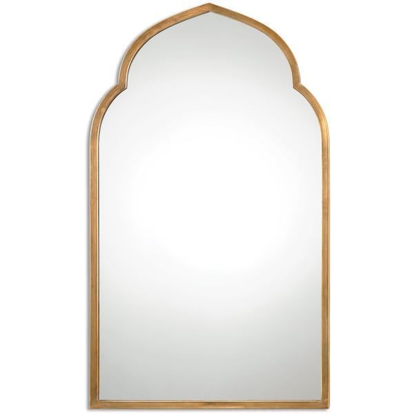 Uttermost Kenitra Gold Arch Decorative Wall Mirror – Antique Silver Regarding Gold Arch Top Wall Mirrors (View 6 of 15)