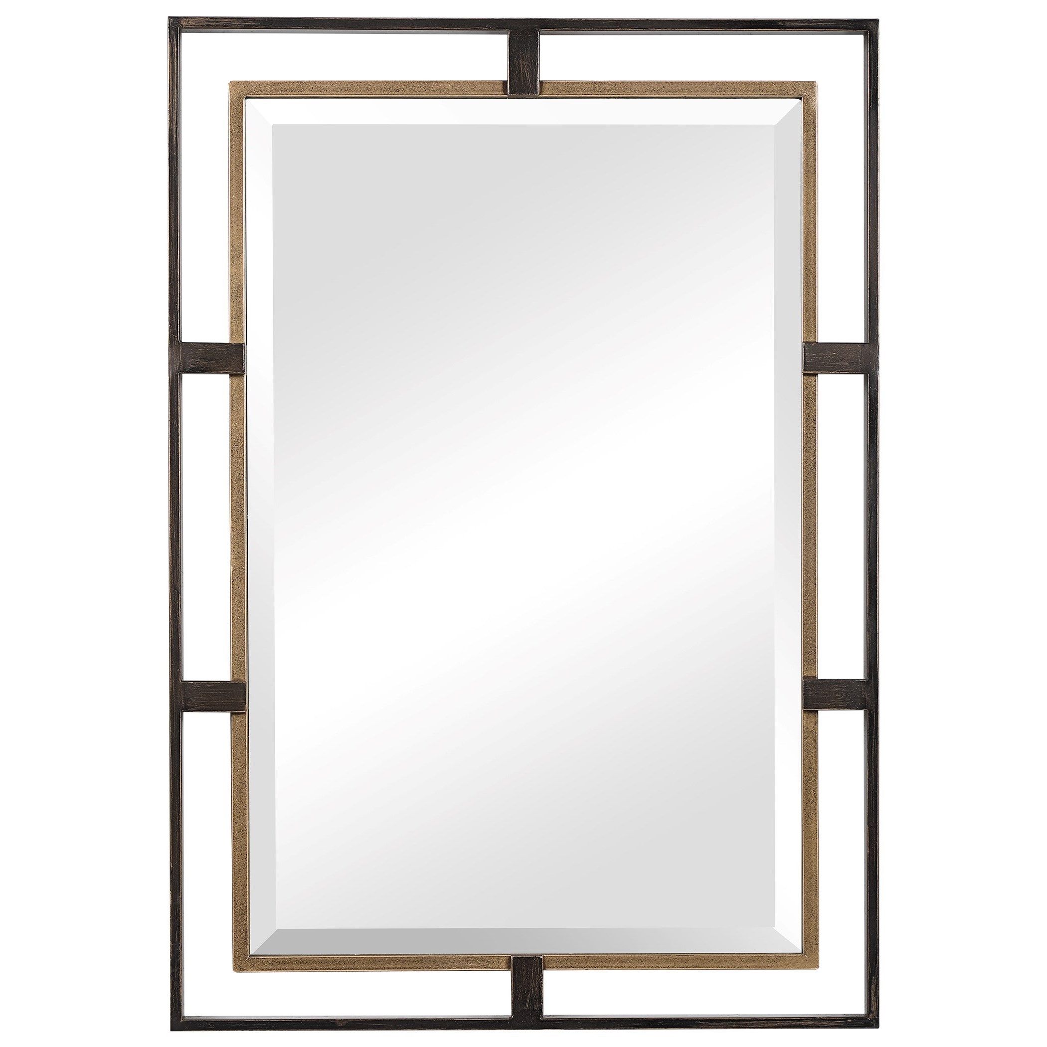 Uttermost Mirrors Carrizo Gold & Bronze Rectangle Mirror | Rooms For Regarding Bronze Rectangular Wall Mirrors (View 9 of 15)