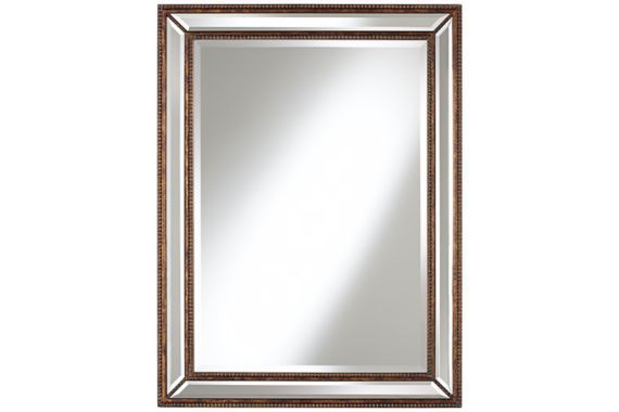 Uttermost Palais Beaded Bronze Wall Mirror 30x40 – #euy6594 – Euro Throughout Bronze Beaded Oval Cut Mirrors (View 4 of 15)