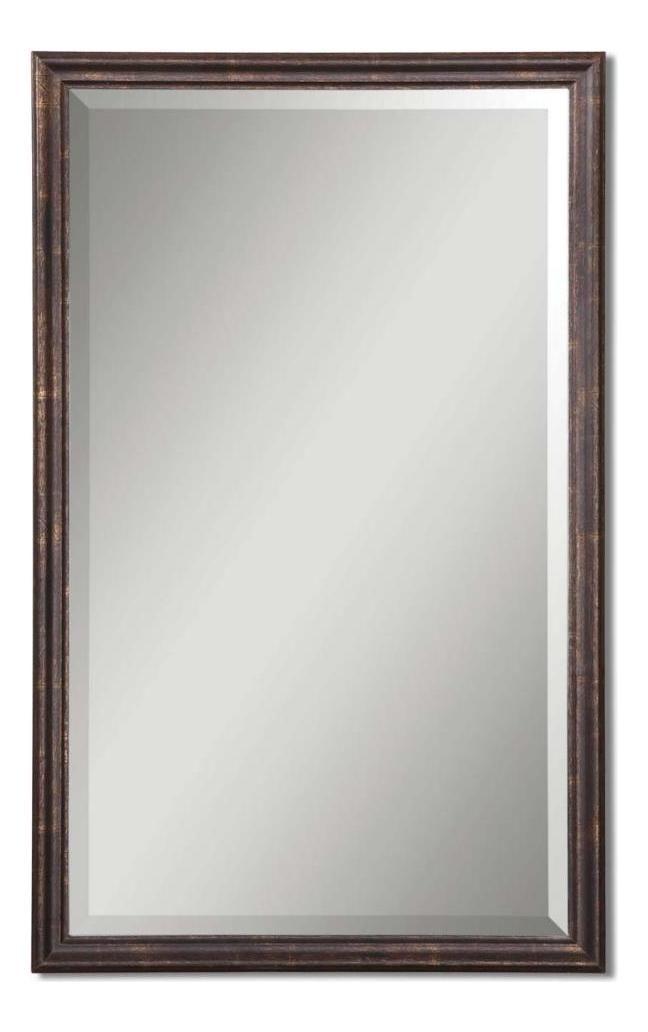 Uttermost Renzo Vanity Beveled Mirror With Distressed Bronze Frame Intended For Distressed Bronze Wall Mirrors (View 14 of 15)