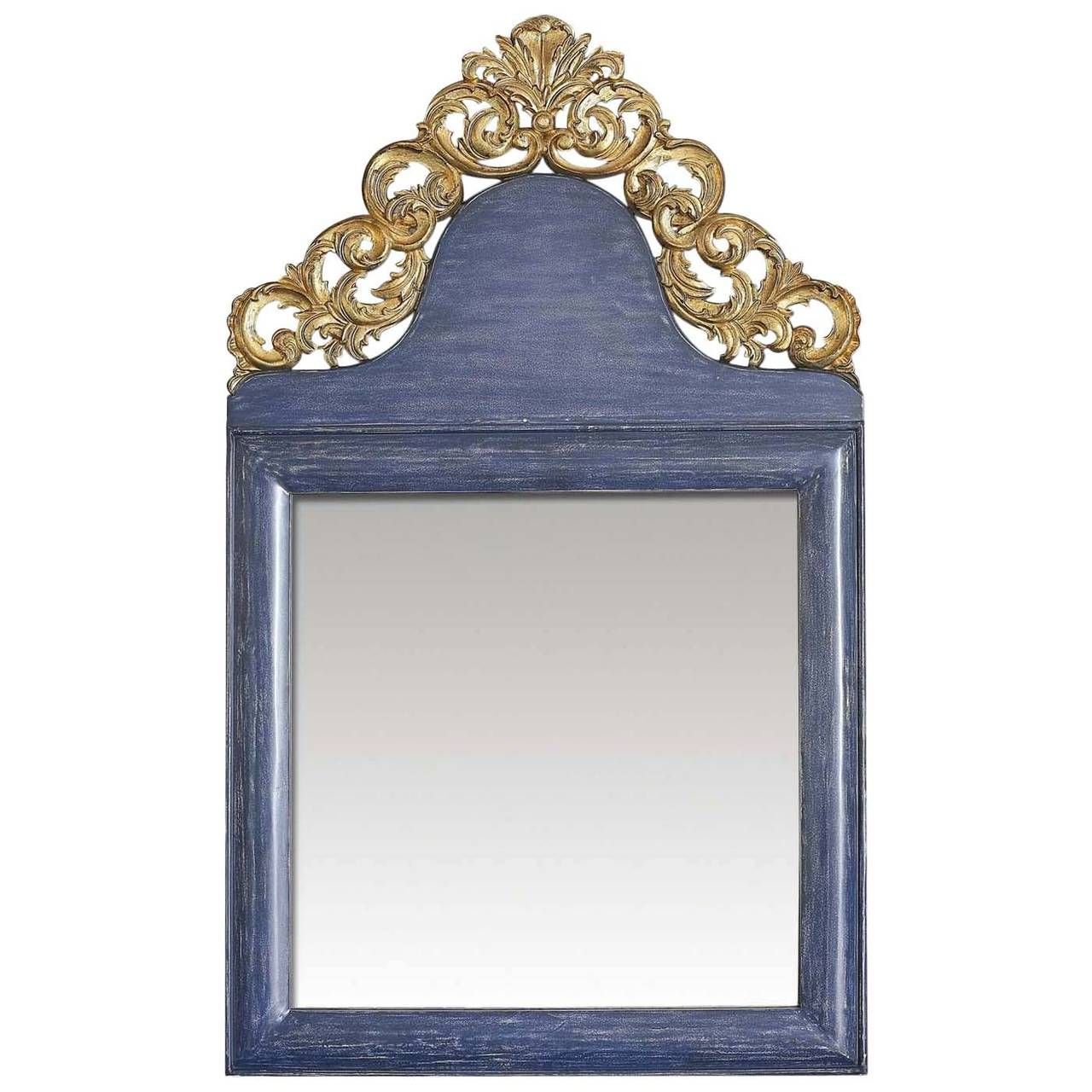 Venetian Blue Wall Mirror | 1stdibs | Blue Wall Mirrors, Mirror With Blue Wall Mirrors (View 4 of 15)