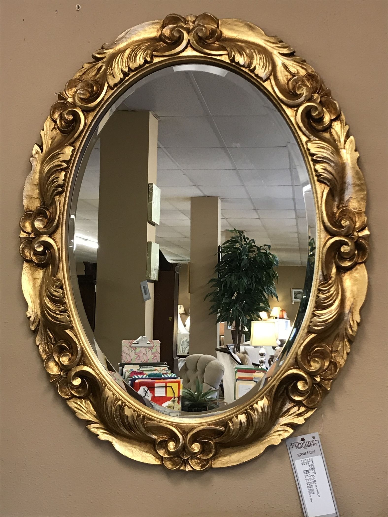 Victorian Style Gold Mirror | Delmarva Furniture Consignment With Gold Modern Luxe Wall Mirrors (View 10 of 15)