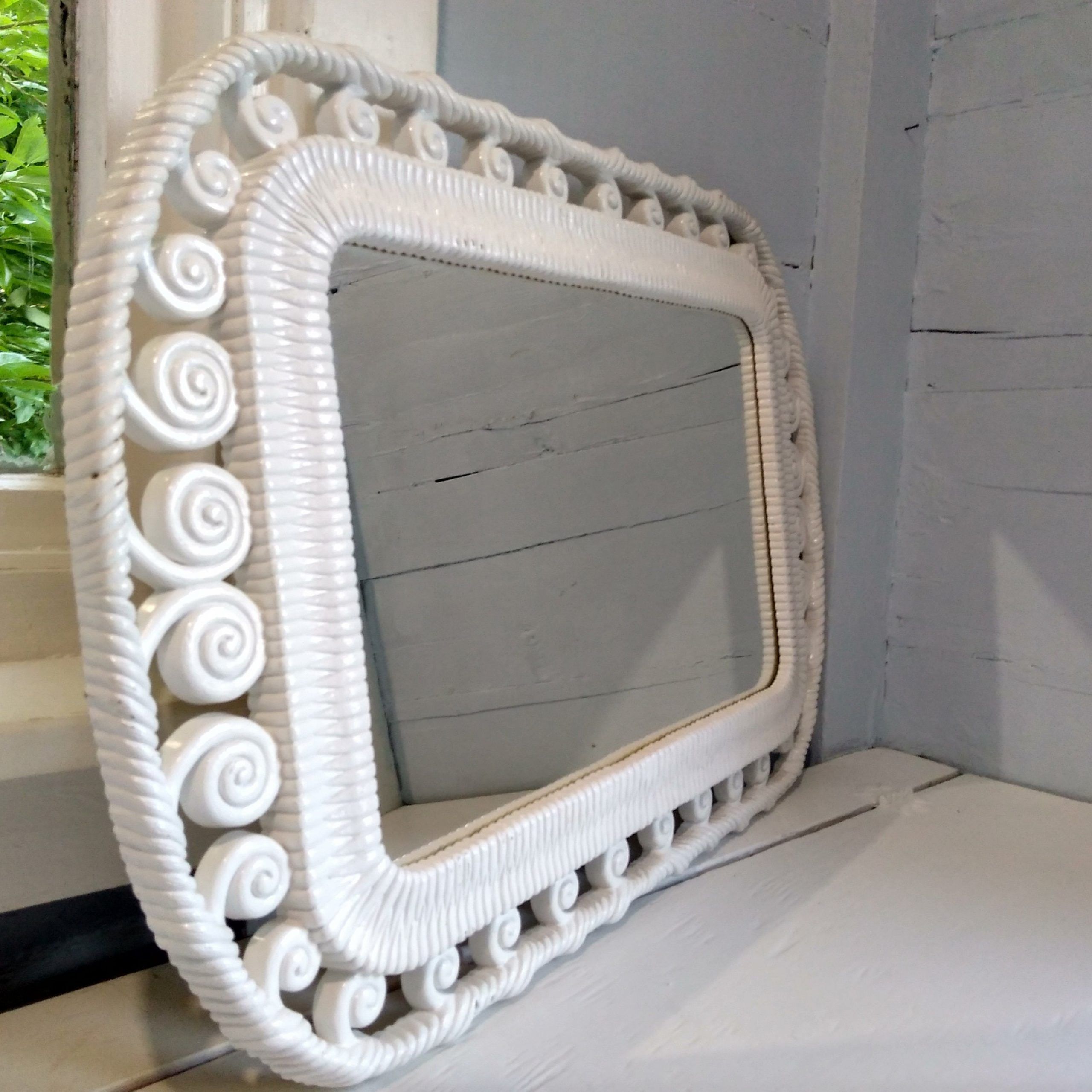 Vintage Mirror Wall Mirror Rectangle Large Decorative Mirror Shabby For Rectangle Antique Galvanized Metal Accent Mirrors (View 5 of 15)