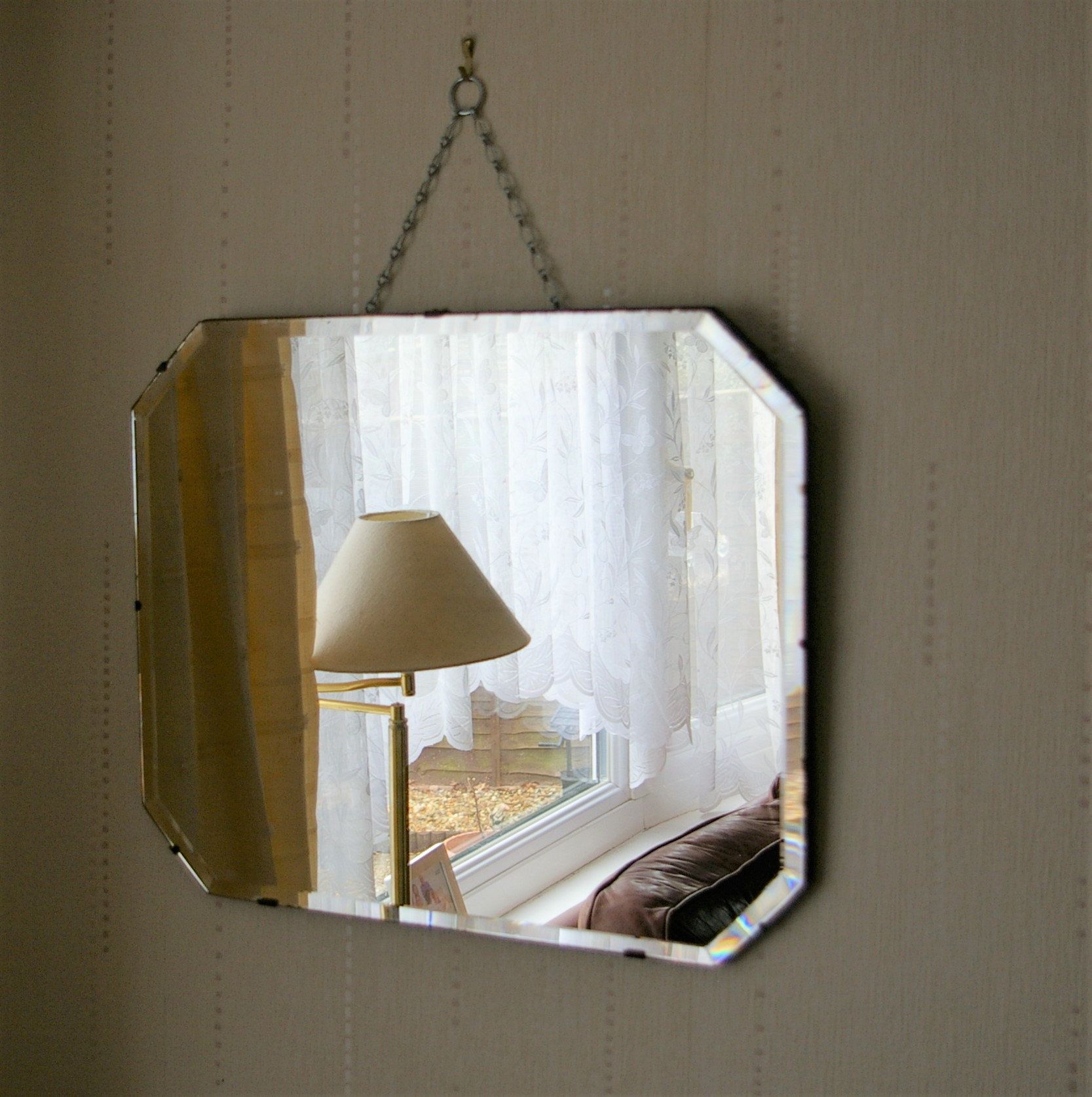 Vintage Octagon Wall Mirror | Mcs Retro Antiques Within Octagon Wall Mirrors (View 3 of 15)