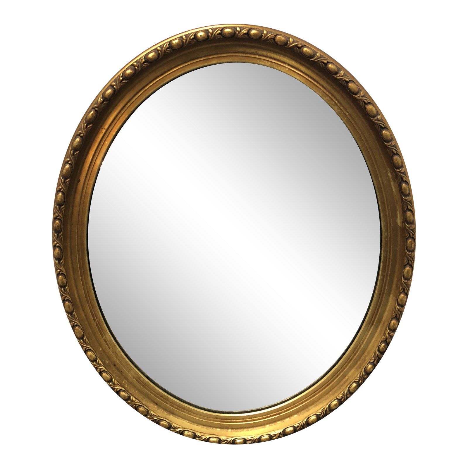 Vintage Round Gold Finish Wall Mirror | Design Plus Gallery Intended For Gold Rounded Corner Wall Mirrors (View 13 of 15)