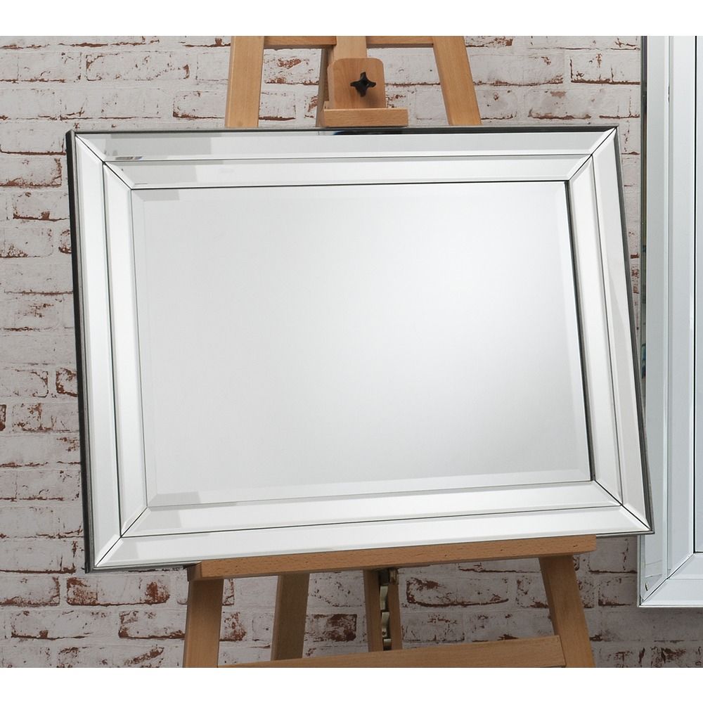 Wall Mirror: Roswell Rectangle Mirror | Select Mirrors Within Rectangle Pewter Beveled Wall Mirrors (View 5 of 15)