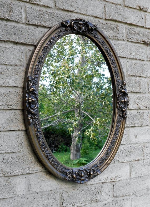 Wall Oval Mirror With Oil Rubbed Bronze Color Frame (View 13 of 15)