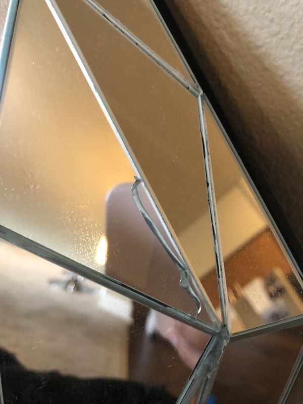 West Elm Faceted Mirror – Emerald Cut For Sale In Kirkland, Wa – Offerup Inside Emerald Cut Wall Mirrors (View 3 of 15)