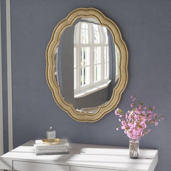 Willa Arlo Interiors Glam Oval Accent Wall Mirror & Reviews | Wayfair With Broadmeadow Glam Accent Wall Mirrors (View 12 of 15)