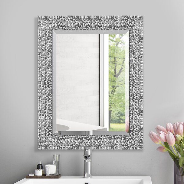 Willa Arlo Interiors Tynes Traditional Beveled Distressed Accent Mirror For Tutuala Traditional Beveled Accent Mirrors (View 3 of 15)