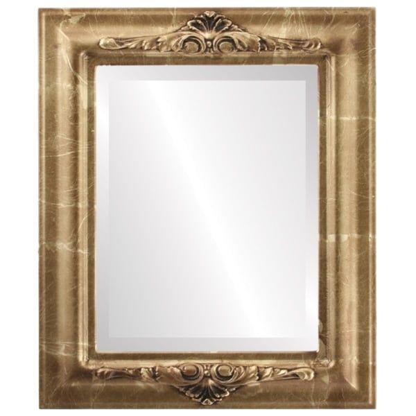 Winchester Framed Rectangle Mirror In Champagne Gold – Antique Gold Regarding Warm Gold Rectangular Wall Mirrors (View 5 of 15)