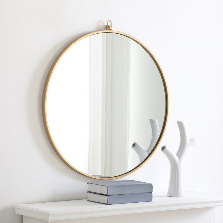 Yedinak Modern And Contemporary Accent Mirror | Accent Mirrors Pertaining To Dekalb Modern &amp; Contemporary Distressed Accent Mirrors (View 3 of 15)