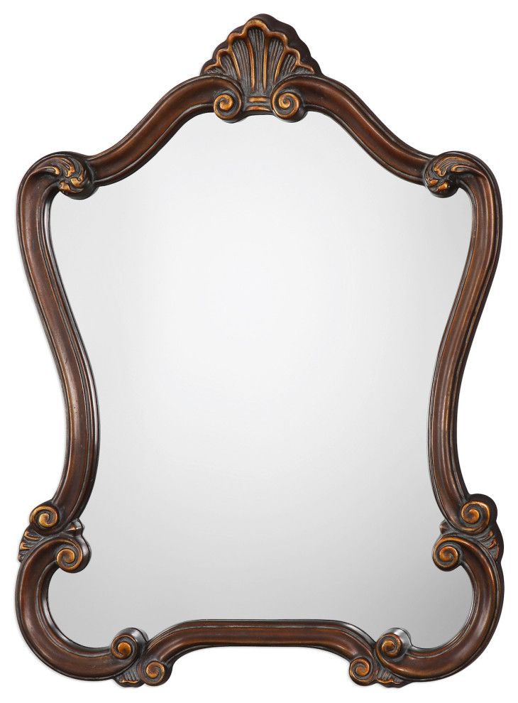 Zinc Decor Renata Bronze Arch Wall Mirror – Victorian – Wall Mirrors With Regard To Distressed Bronze Wall Mirrors (View 11 of 15)