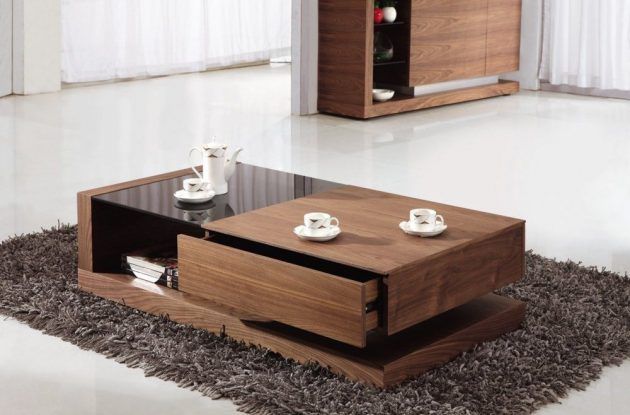 19 Really Amazing Coffee Tables With Storage Space | Couchtisch Mit  Schublade, Couchtisch Modern, Couchtisch Design For Contemporary Coffee Tables With Shelf (View 7 of 15)