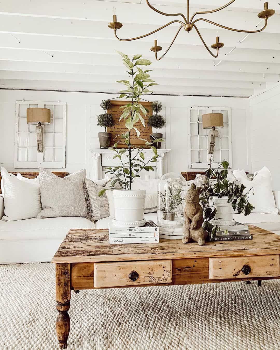 33 Coffee Table Decor Ideas In Farmhouse Style Coffee Tables (View 9 of 15)
