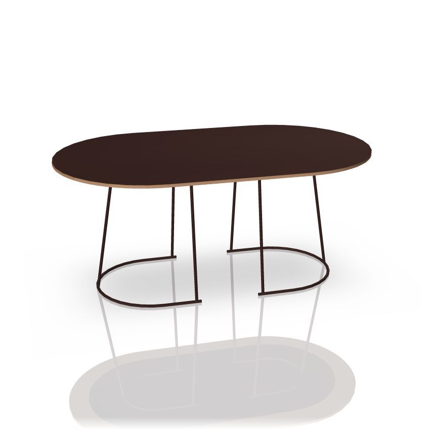 Airy Coffee Table Medium Table Basse Muuto Plum | Muuto 16921 Intended For Medium Coffee Tables (View 11 of 15)