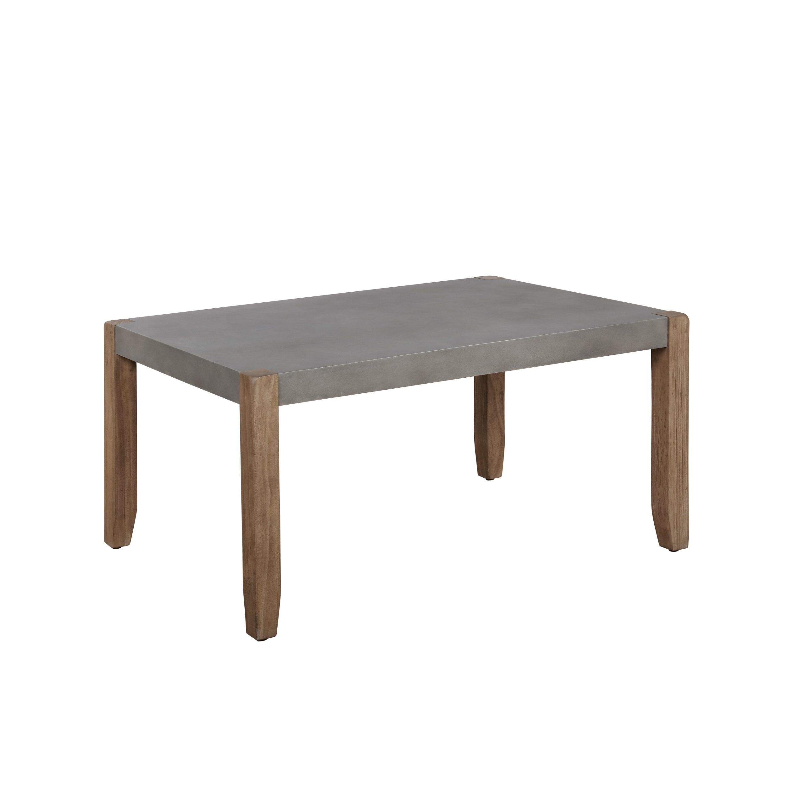 Alaterre Newport 36"l Faux Concrete And Wood Coffee Table – Walmart Throughout Industrial Faux Wood Coffee Tables (View 7 of 15)