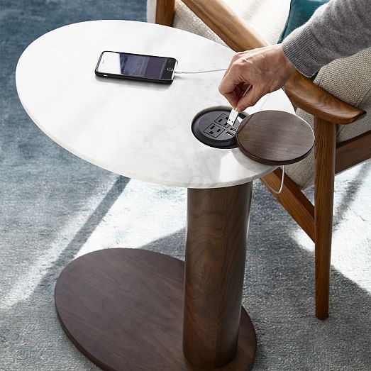 Alva Charging C Side Table | Side Table, Table, Modern Furniture Pertaining To Coffee Tables With Charging Station (View 15 of 15)