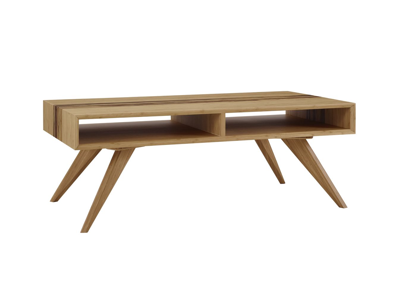 Asana Solid Bamboo Coffee Table In Caramelized Finish – Inspiration  Interiors In Caramalized Coffee Tables (View 4 of 15)
