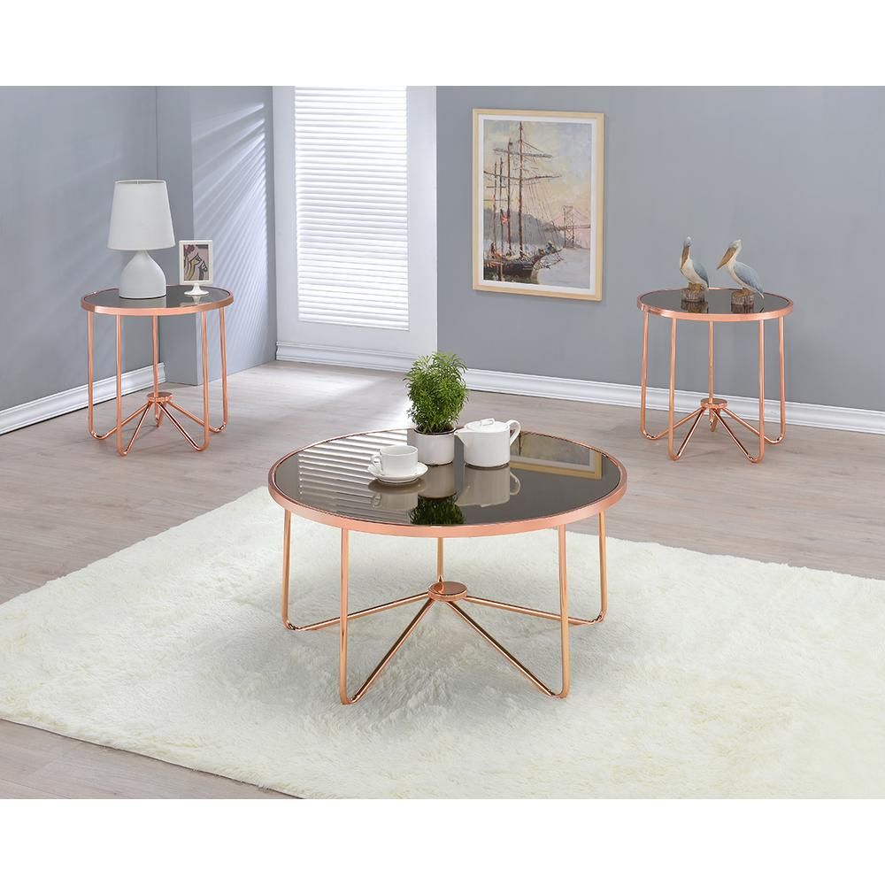 Bronze Glass And Rose Gold Coffee Table – Wooden It Be Nice Within Rose Gold Coffee Tables (View 9 of 15)