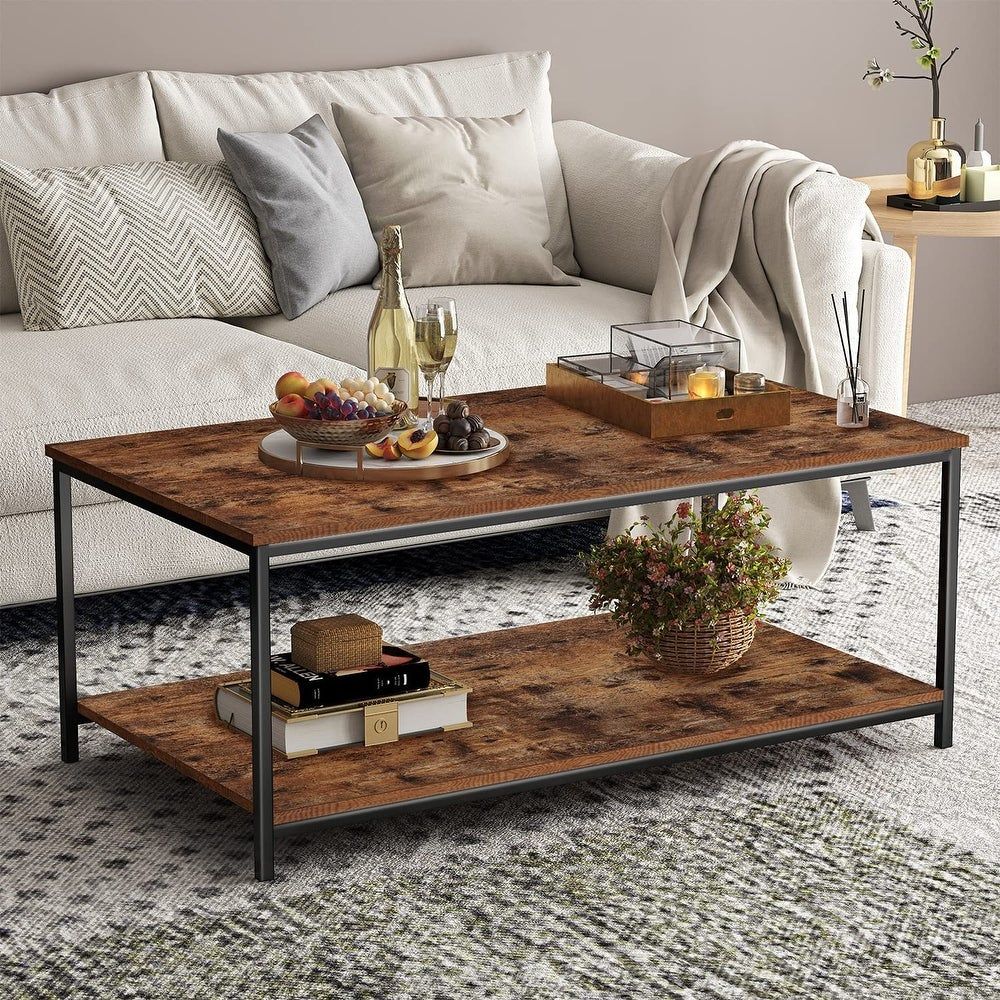 Buy Industrial Coffee Tables Online At Overstock | Our Best Living Room  Furniture Deals Intended For Industrial Faux Wood Coffee Tables (View 12 of 15)