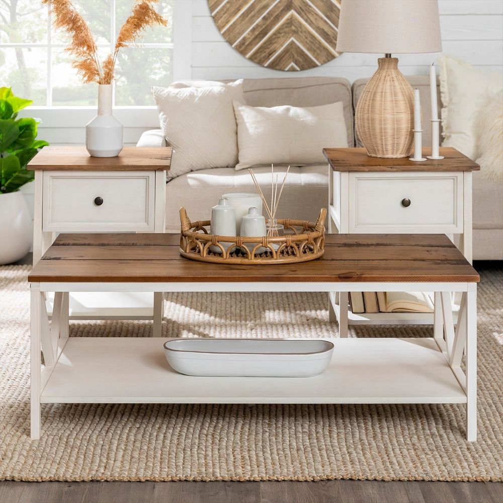 Buy Off White Coffee Tables Online At Overstock | Our Best Living Room  Furniture Deals Pertaining To Off White Wood Coffee Tables (View 15 of 15)