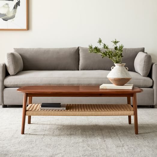 Chadwick Mid Century Rectangle Coffee Table (48") In Mid Century Coffee Tables (View 1 of 15)