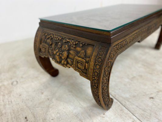 Chinese Hand Carved Coffee Table, 1930s For Sale At Pamono Throughout Wooden Hand Carved Coffee Tables (View 7 of 15)