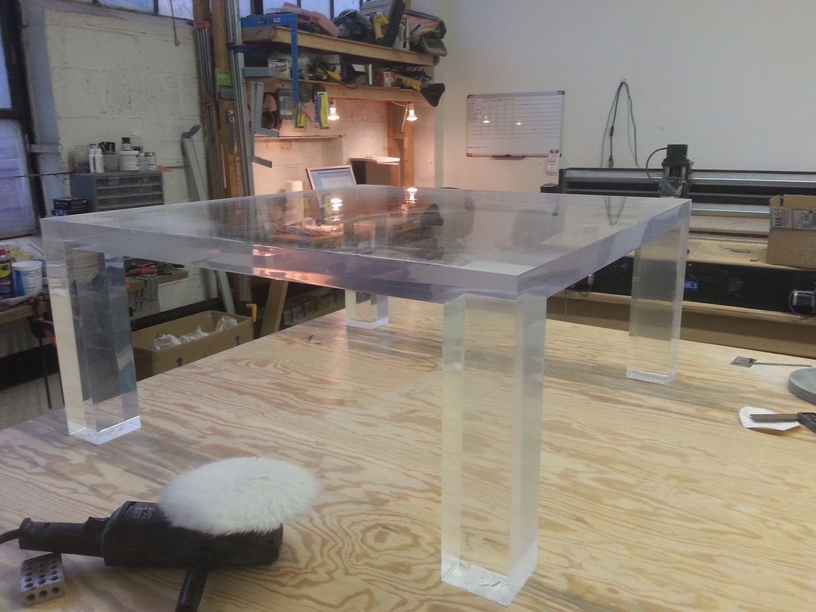 Custom Lucite Coffee Table In The Parsons Stylequeen Of All Mediums,  Llc | Custommade Regarding Thick Acrylic Coffee Tables (View 13 of 15)