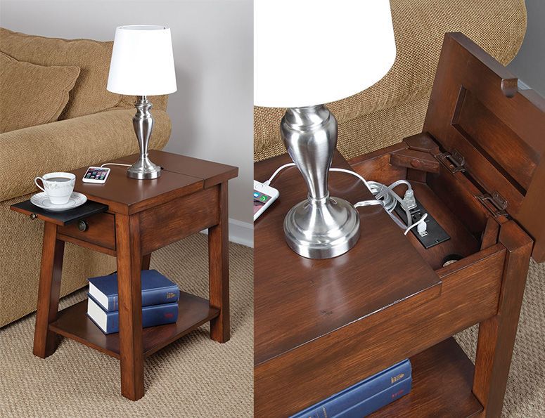 Device Charging End Table | End Tables, Furniture, Table With Coffee Tables With Charging Station (View 7 of 15)