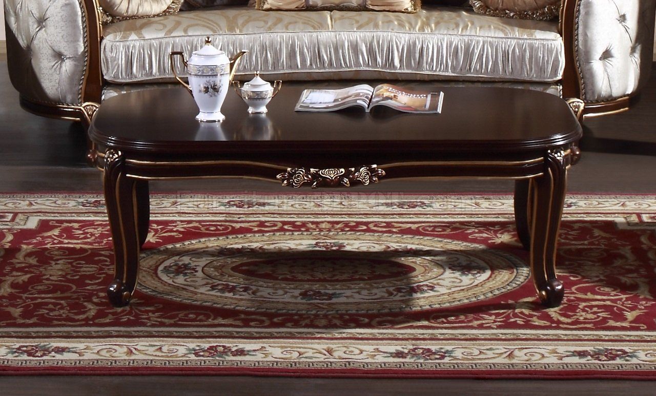 Diamond Traditional Coffee Table In Dark Cherry W/options Intended For Dark Cherry Coffee Tables (View 8 of 15)